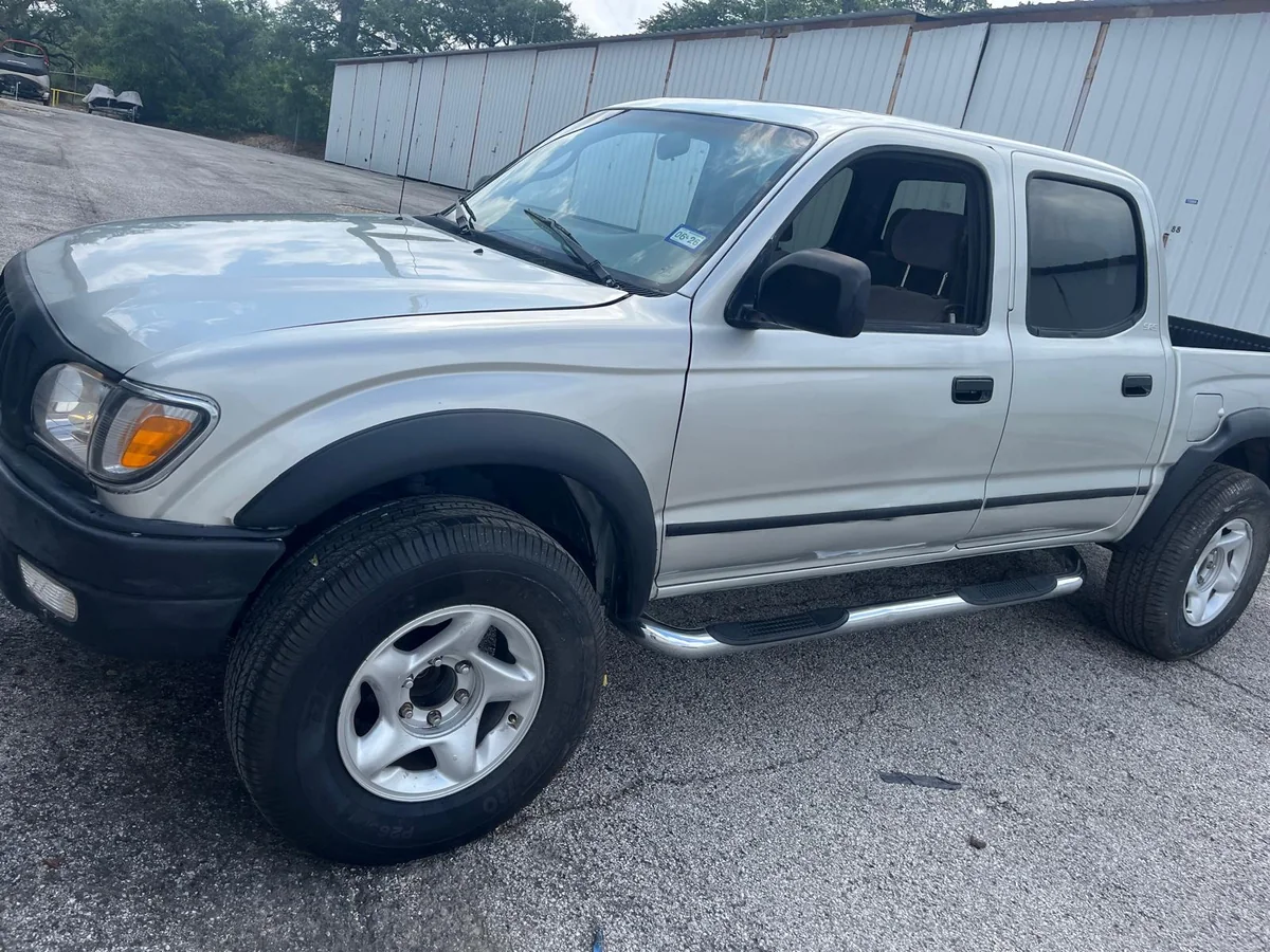 The same silver Tacoma finished and painted
